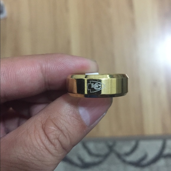 Jewelry - Gold Titanium Kansas City Chiefs Ring